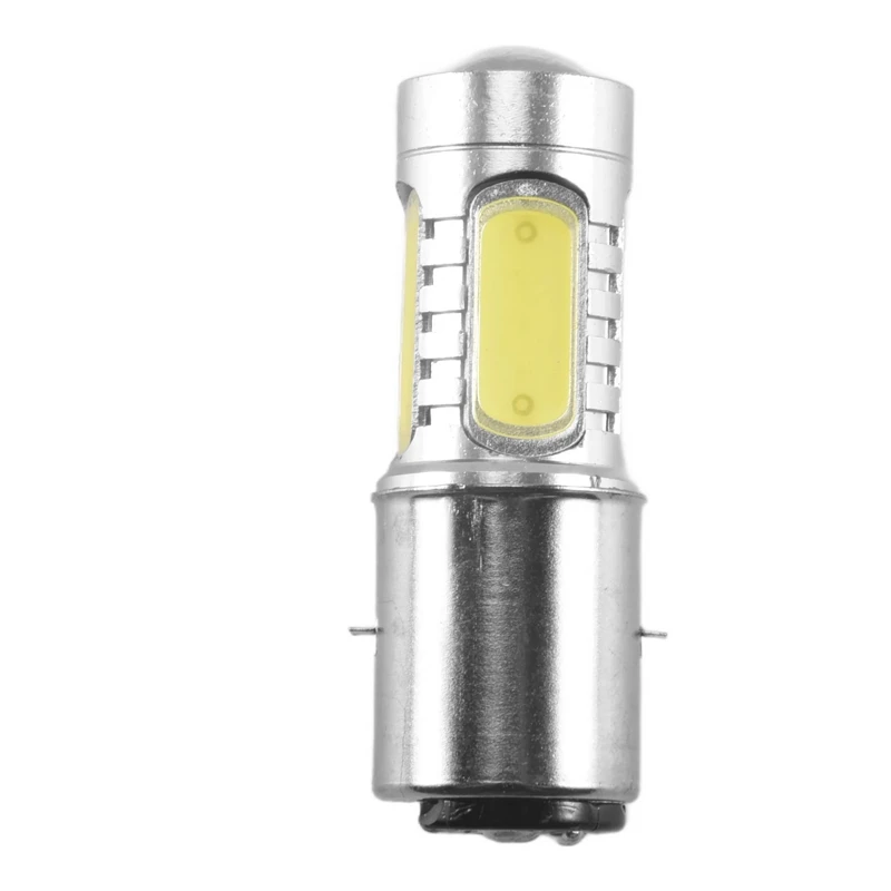 12V BA20D H6 4 COB LED หลอดไฟสีขาวสําหรับรถจักรยานยนต์จักรยานยนต์ ATV ไฟหน้า YDH