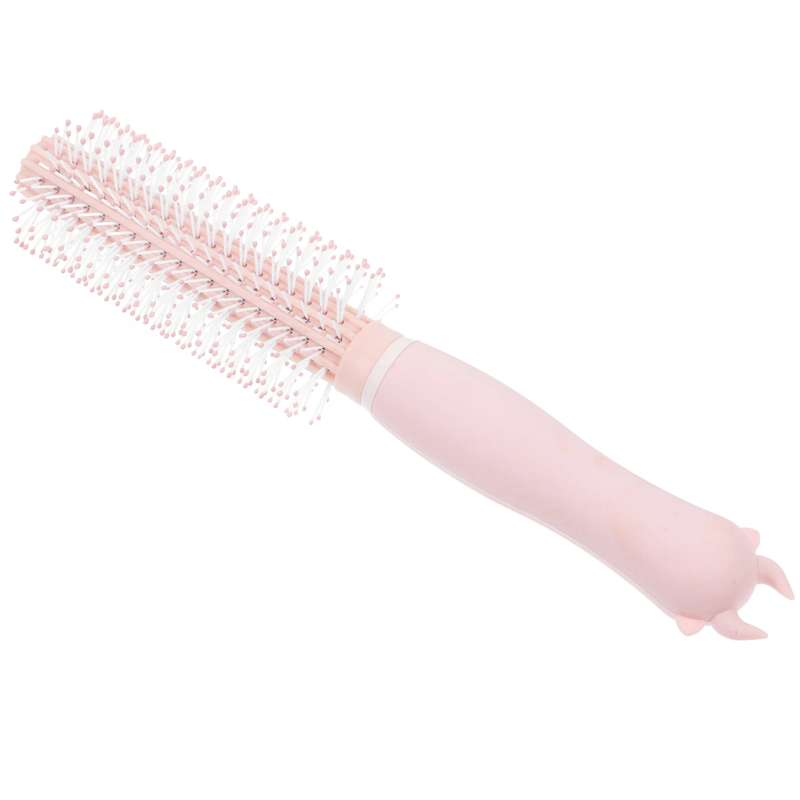 

Compact Mini Roll Brush for Blow Drying Lotus Pink Styling Tool Portable Hairbrush Salon Hairstyles Curls Waves Volume Travel