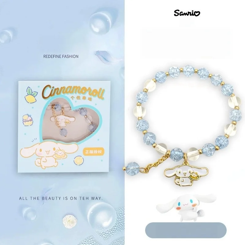 1 Stück Cinnamoroll Melody Kuromi Kawaii Süße Cartoon Anime Damen Trendige Perlenkette Accessoires Party Deko – Detail 18