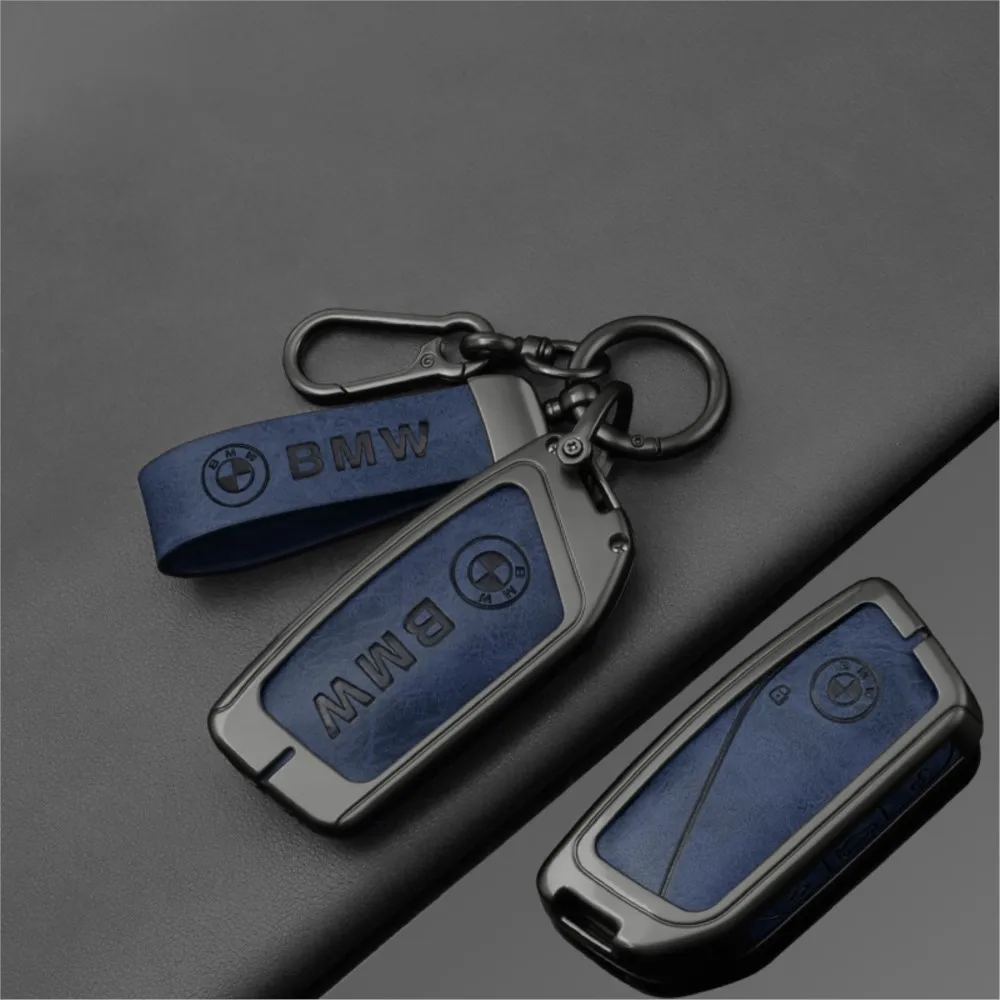 Fashion Leather Car Key Case Cover for BMW 740i 760i 5 Series G60 X1 X2 X5 X6 X7 IX1 IX2 IX I5 I7 G05 Car Interior Accessories view 5