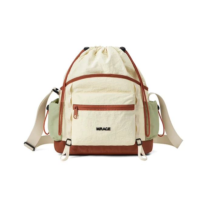 MR.ACE HOMME Fabric Canvas Bag, Shoulder Bag, Crossbody Bag Small Unisex Matcha Brown/Cloud Smoke Purple/Gray Orange MR253317S