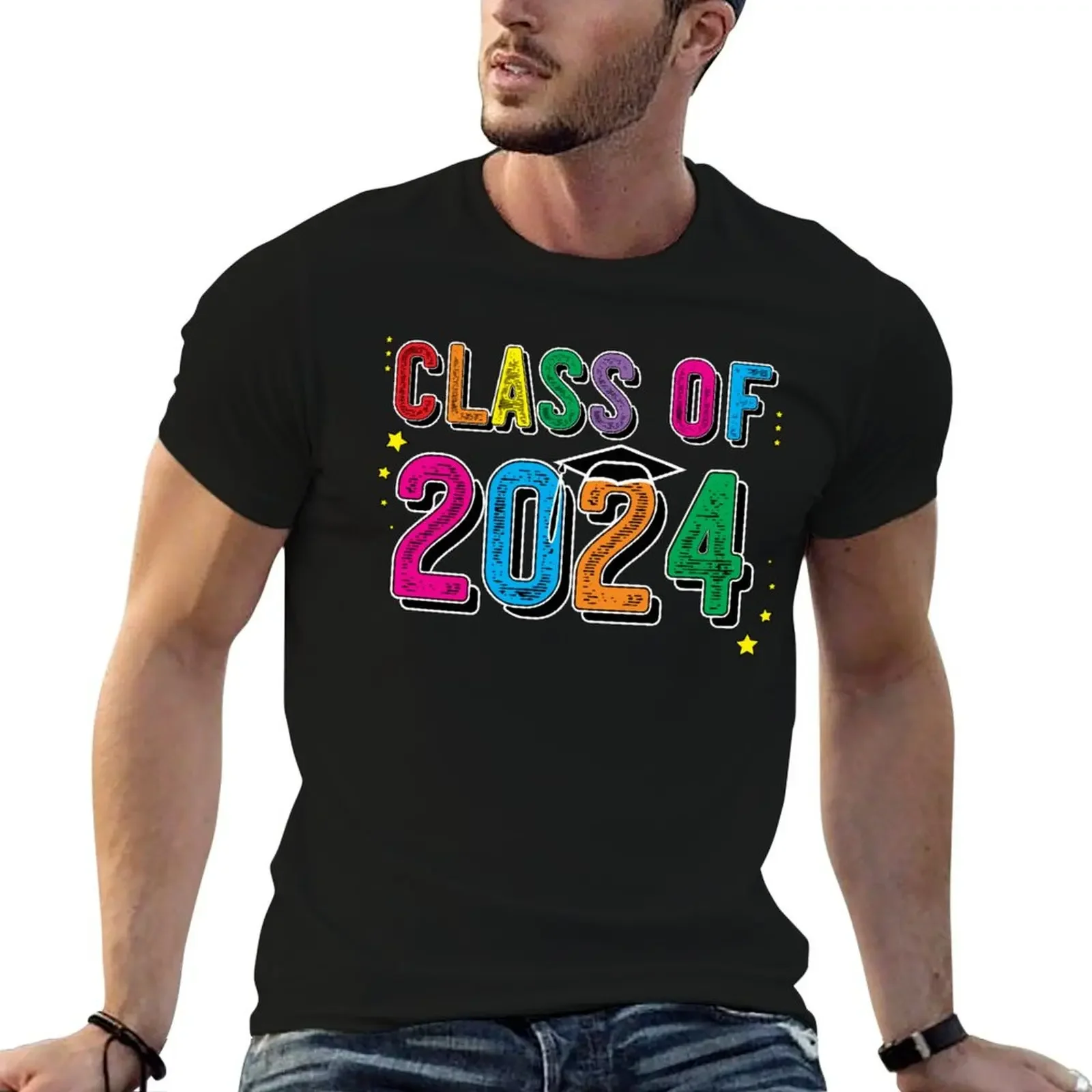 

Class Of 2024 Graduation Senior Grow With Me Baseball  Sleeve T-Shirt tees anime clothes plus size clothes anime shirts men