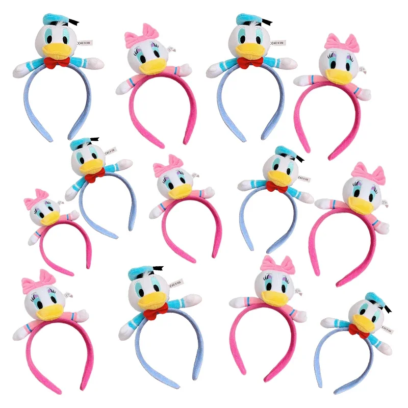 

Disney Donald Duck Ears Hairband Girl Cute Mickey Minnie Headband Women Soft Daisy Duck Hair Accessories Kid Festival Party Gift