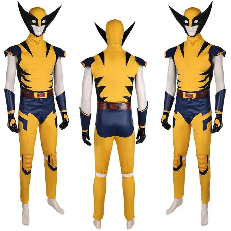 

Wolf Logan Cosplay Fantasy Jumpsuit Cartoon X 97 Super Villain Costume Disguise Men Roleplay Fantasia Outfits Male Halloween