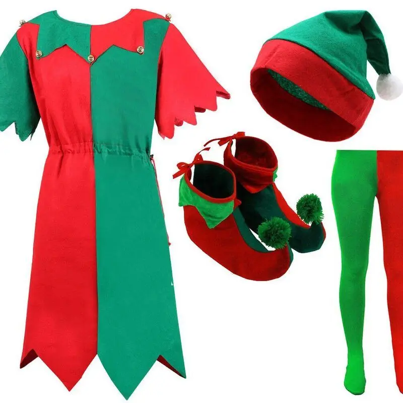 Cisas Costume een Elf Outfit loween Festival Adult Women's Men's Parent-Child Clothing Cosplay ly Person