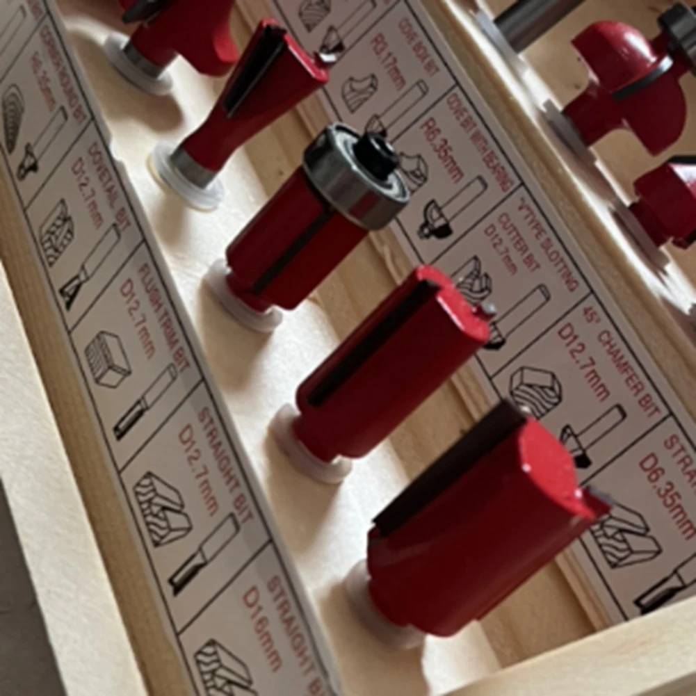 

High Quality-Carbide Milling Cutter Drill Bit Set,RTB7501, Engraving Machine Bakelite Trimming Milling Cutter,15-Piece Set,Carbi