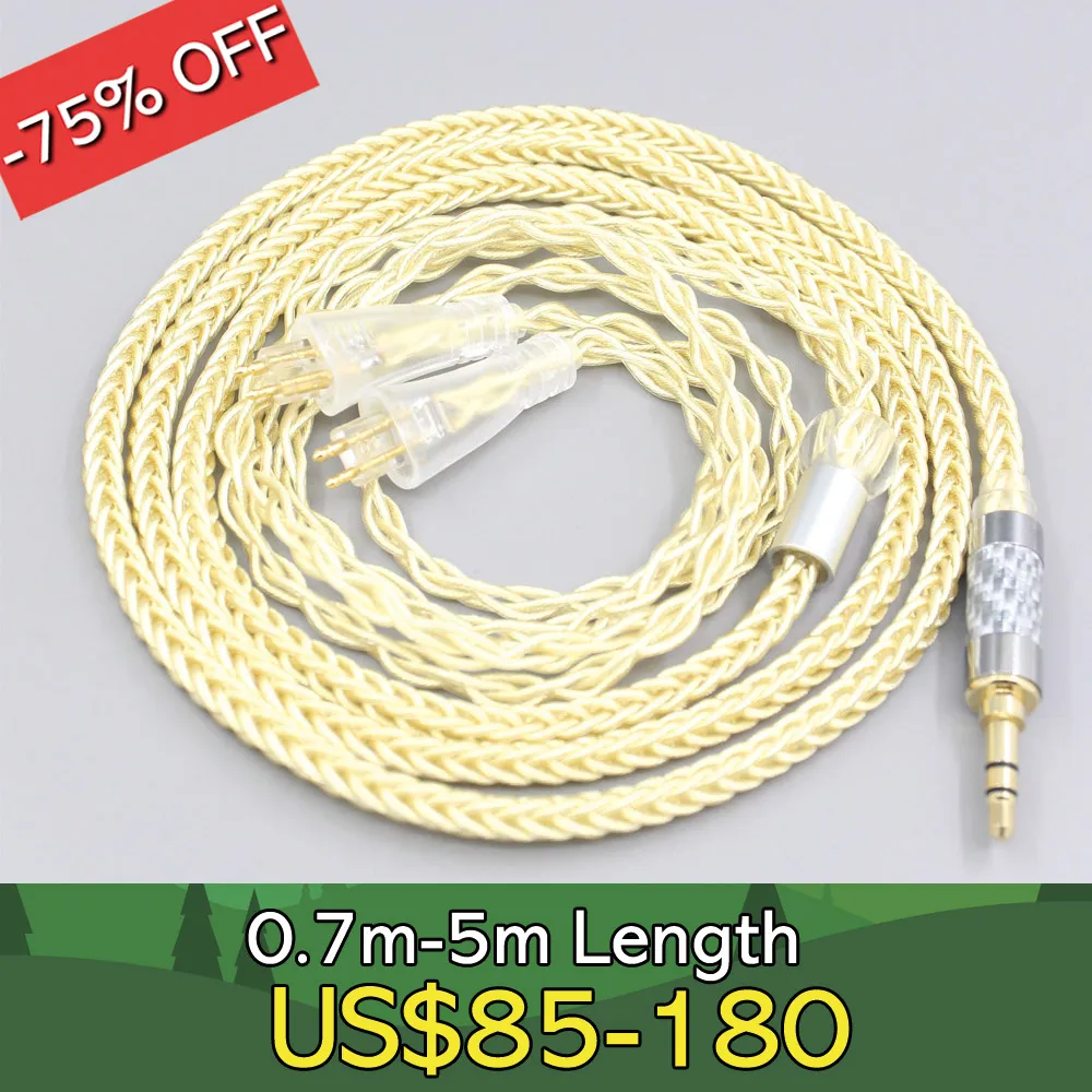 

8 Core Gold Plated + Palladium Silver OCC Alloy Cable For FOSTEX TH900 MKII MK2 TH-909 TR-X00 TH-600 Earphone headphone