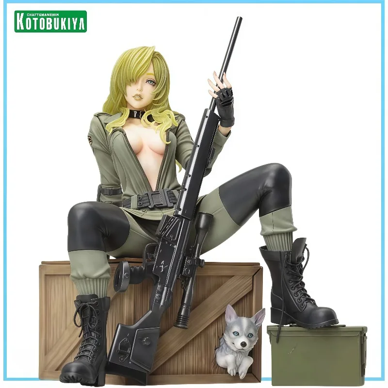 Original en stock, Estatua de Bishoujo de Kotobukiya, Metal Gear Solid Sniper Wolf, Serie de Colección, Modelo Decorativo