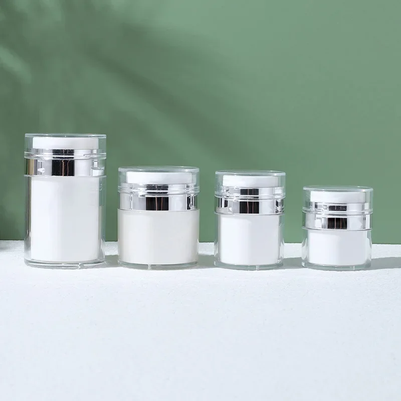 Pot de crème bouteille sous vide pompe sans air pot conteneurs de voyage pour Lotion anti-fuite vide rechargeable cosmétique pot acrylique conteneur