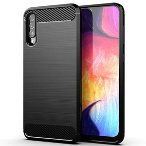 Kohlefasergehäuse für Samsung Galaxy A10 A10E A10S A20 A20E A30 A40 A50 A60 A70 A80 A80 A90 Soft Silicon Shock Phone Deckung 10 Hauptverkaufsbatterie Samsung A40 - №2