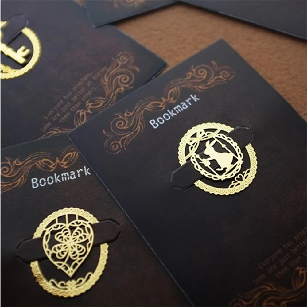 

7pcs/lot Creative Vintage Retro Metal Cute Kawaii Dream Lace Bookmark Stationary Bookmark Office School Supplies
