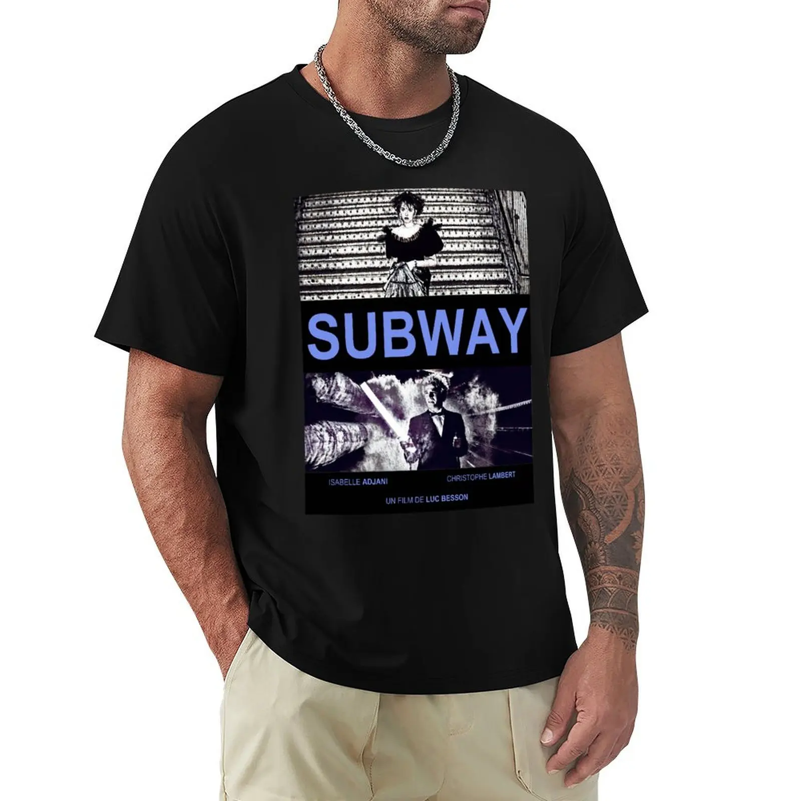 

Beautiful Model Subway 1985 Poster Music Vintage Retro T-Shirt Blouse blacks men t shirts