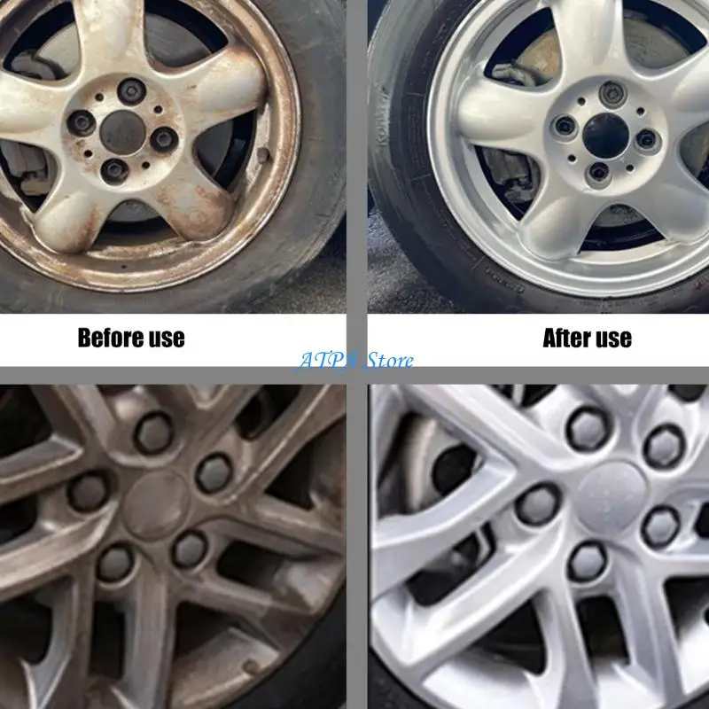 U13C Wheel Cleaning Iron Remover Cleaner, 120 Paint and Metal Use for Daily Care