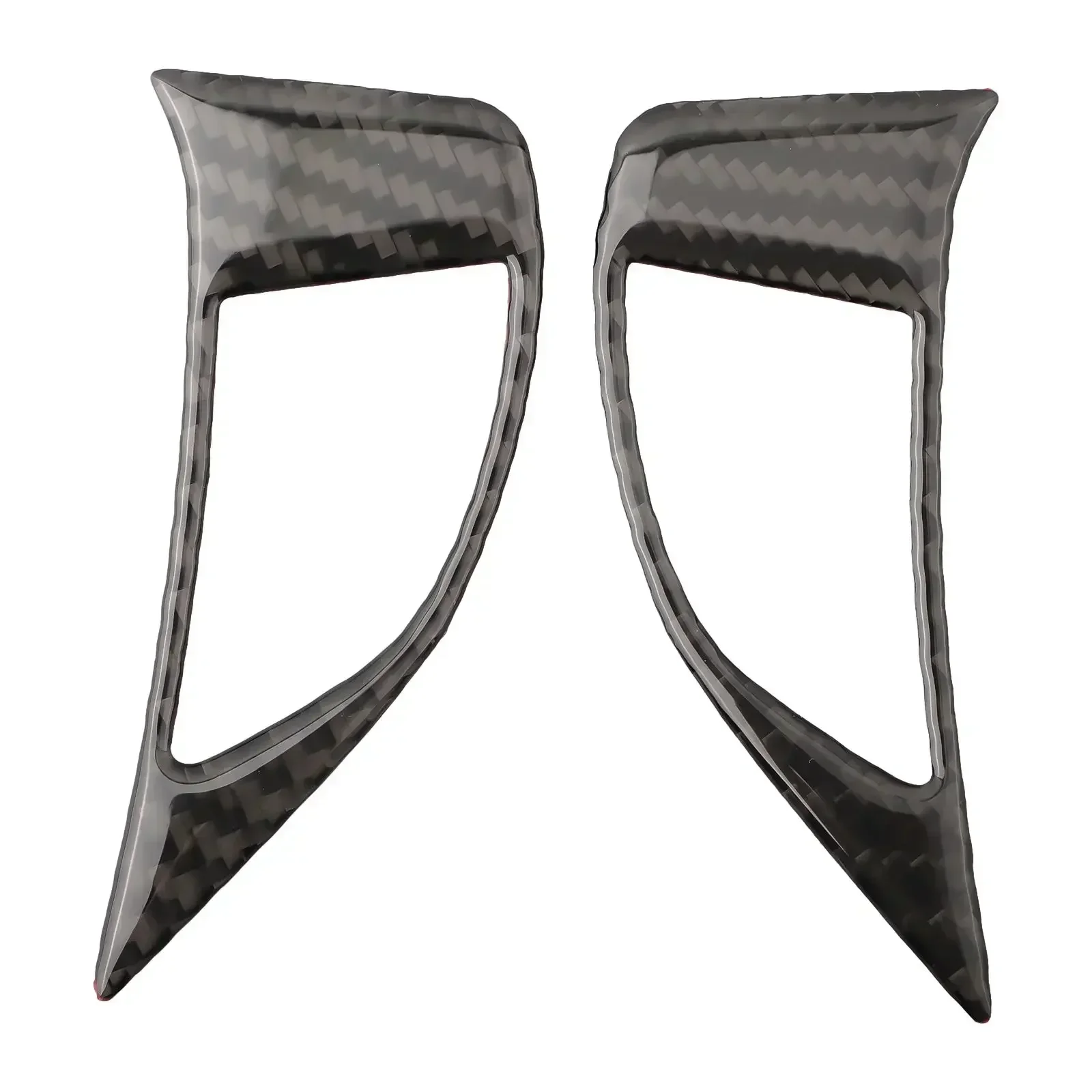 Button Steering Wheel Performance/Custom 2pcs Carbon Fiber Cover Trim Interior Steering For 2012-2015