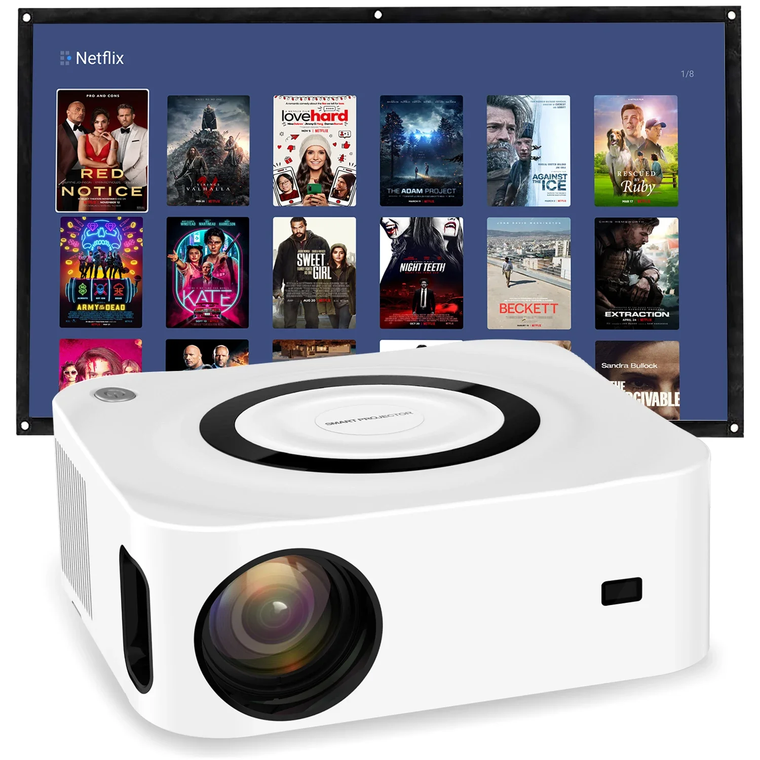 

Vivicine-Y9 Android 11 Portable 5G WiFi Home Theater Video Projector,1080p Full HD, Game Movie Projector Beamer