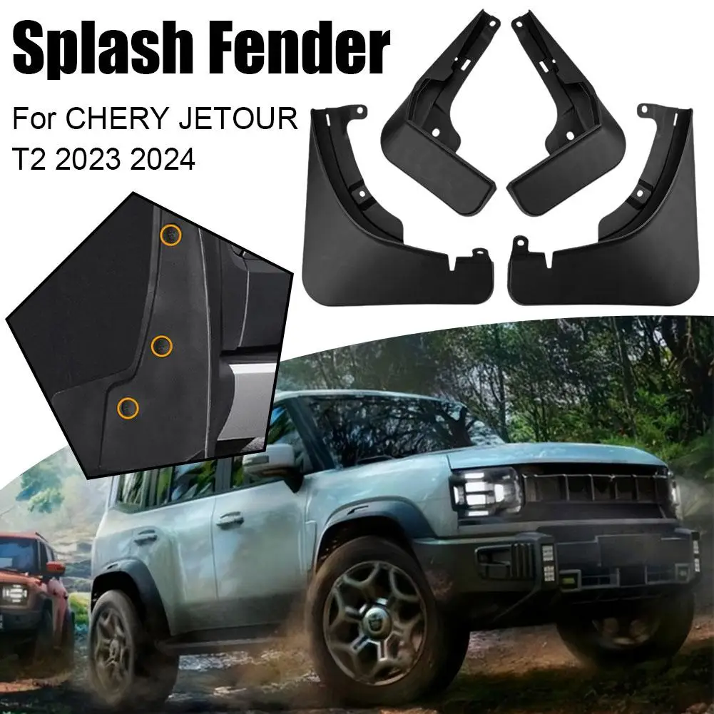 

Подходит для CHERY JETOUR T2 2024, брызговики, брызговики, защита автомобиля, безопасные автомобильные внешние детали O3Z0