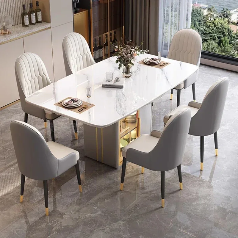 Modern Party Dining Table School Unfoldsnle Living Room Mobile Dining Tables Kitcjen Saving Rectangular Mesa Plegable Furniture