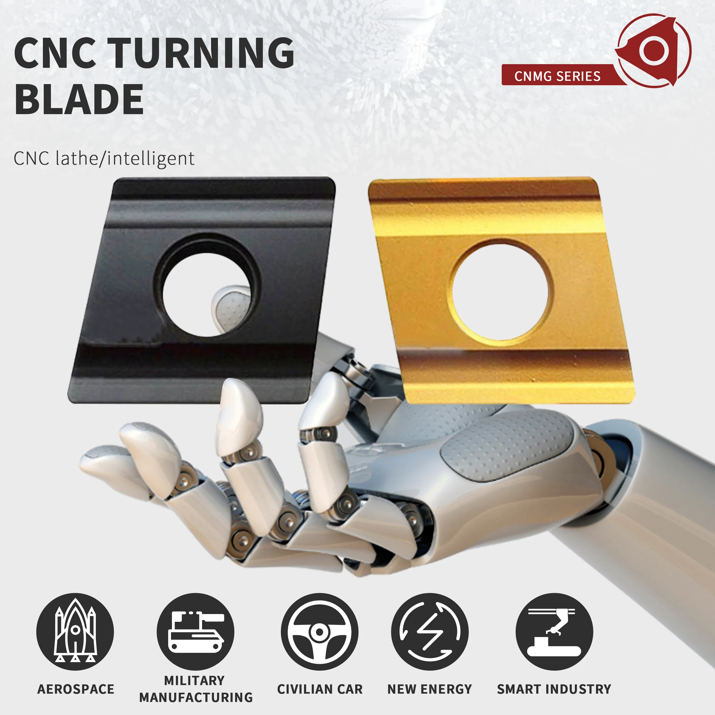 Lama di taglio dell'inserzione del carburo del tornio di CNC del L-ZC/L-ZC YBC251 YBC252 CNMG120408R/che gira ampia gamma del bene durevole dell'applicazione