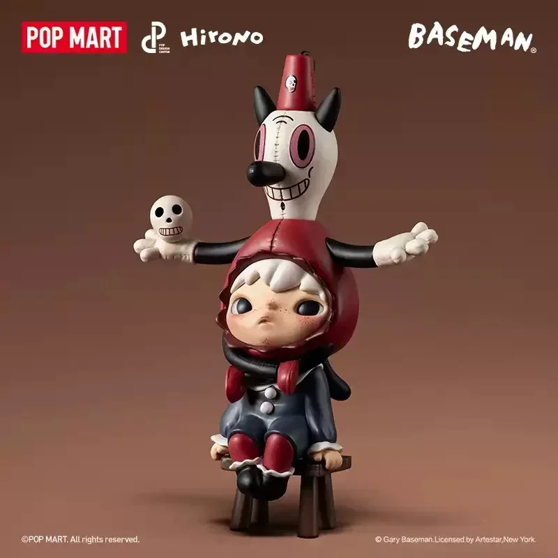 

POP MART Hirono x Gary Baseman: Серия подвесных кукол-брелоков, милые игрушки, фигурки, модели, сюрприз-бокс (слепая коробка)