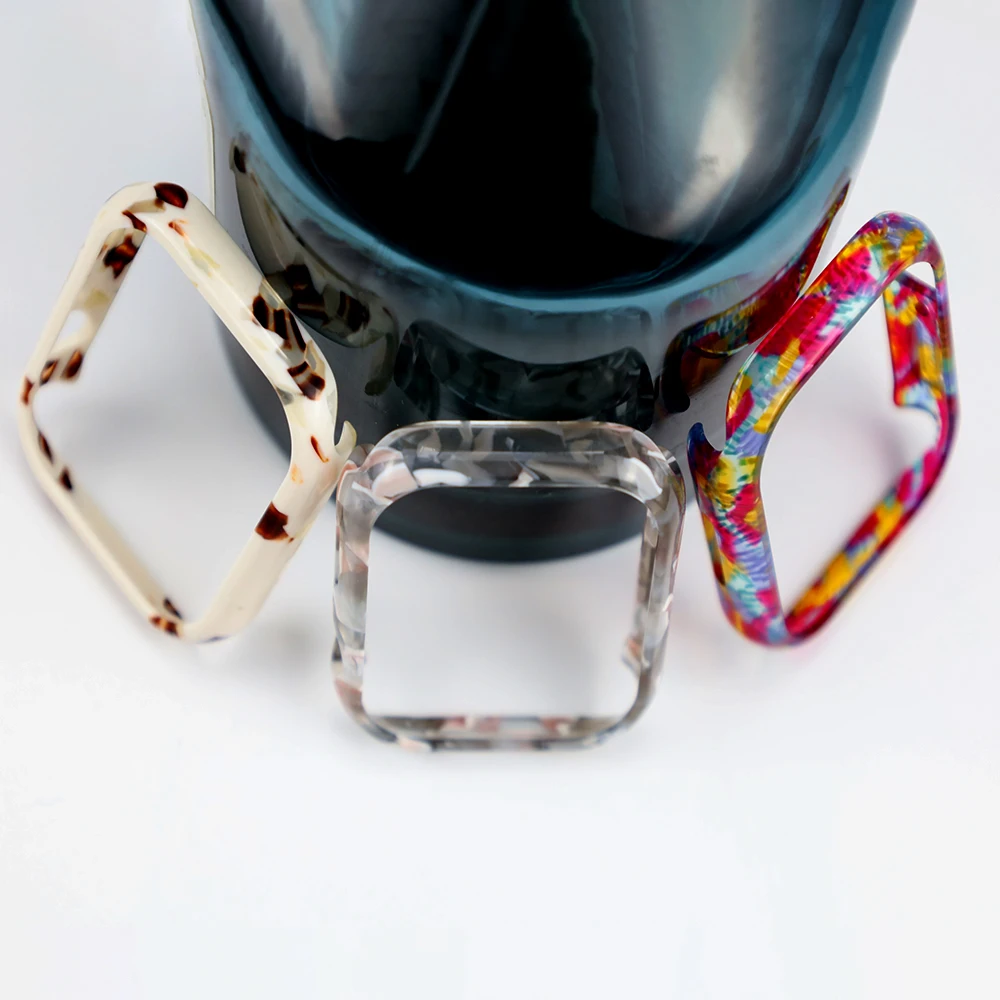 Смоляный чехол для Apple Watch 40 мм, 41 мм, 44 мм, 45 мм, без защитной рамки для экрана, защитный чехол для iWatch series 9 8 7 6 5 4 se