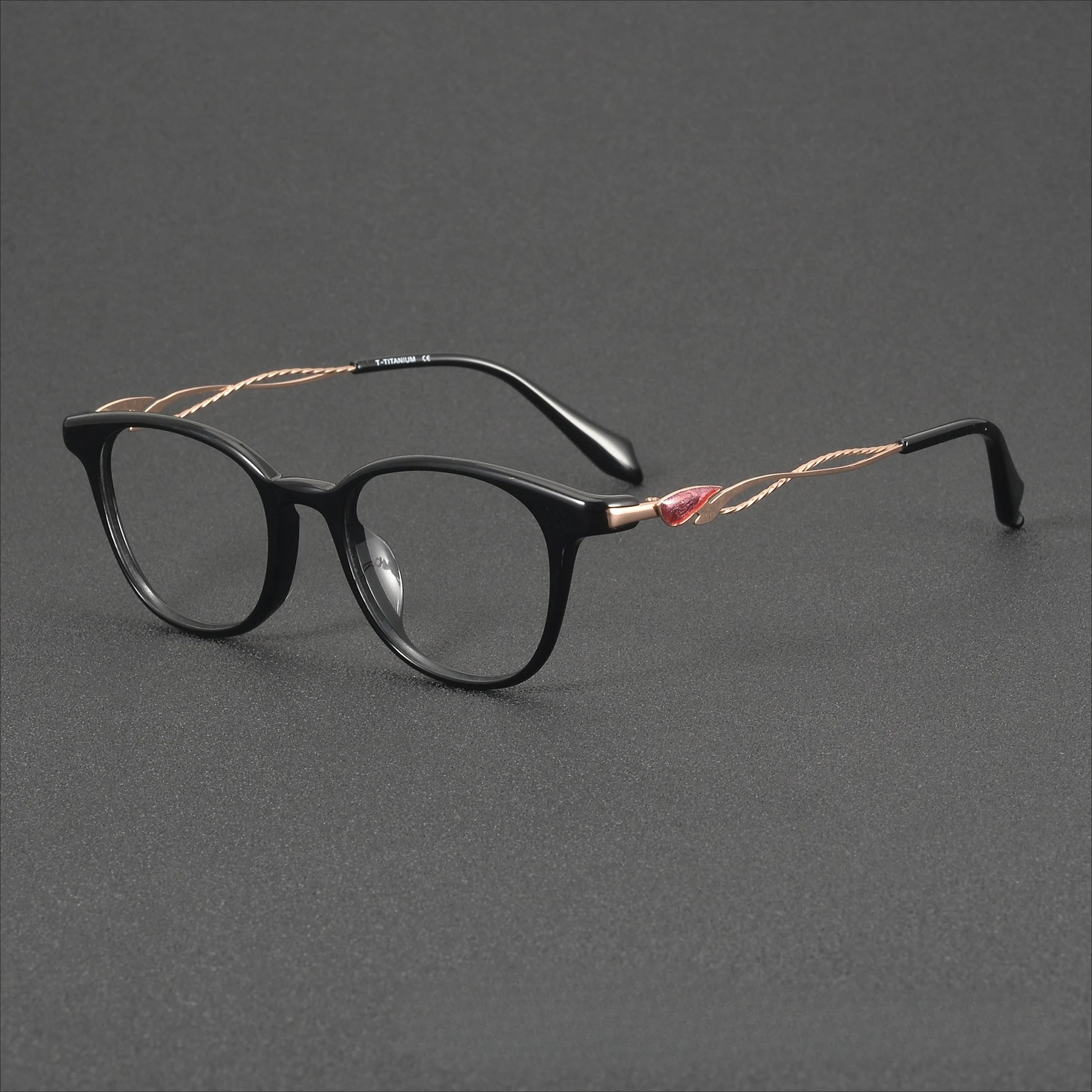 New Top Quality Acetate Titanium Glasses Men Optical Prescription Eyewear Women Anti Blue Light Computer Screen Filter Glasses