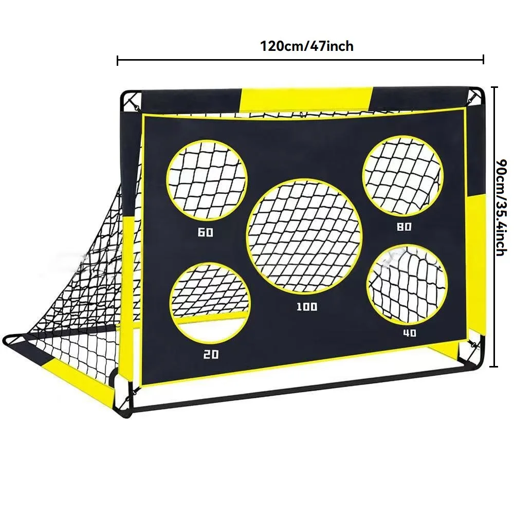 Хит продаж, складные футбольные ворота 2-в-1, портативное оборудование для тренировок в помещении и на открытом воздухе, трансграничные популярные модели