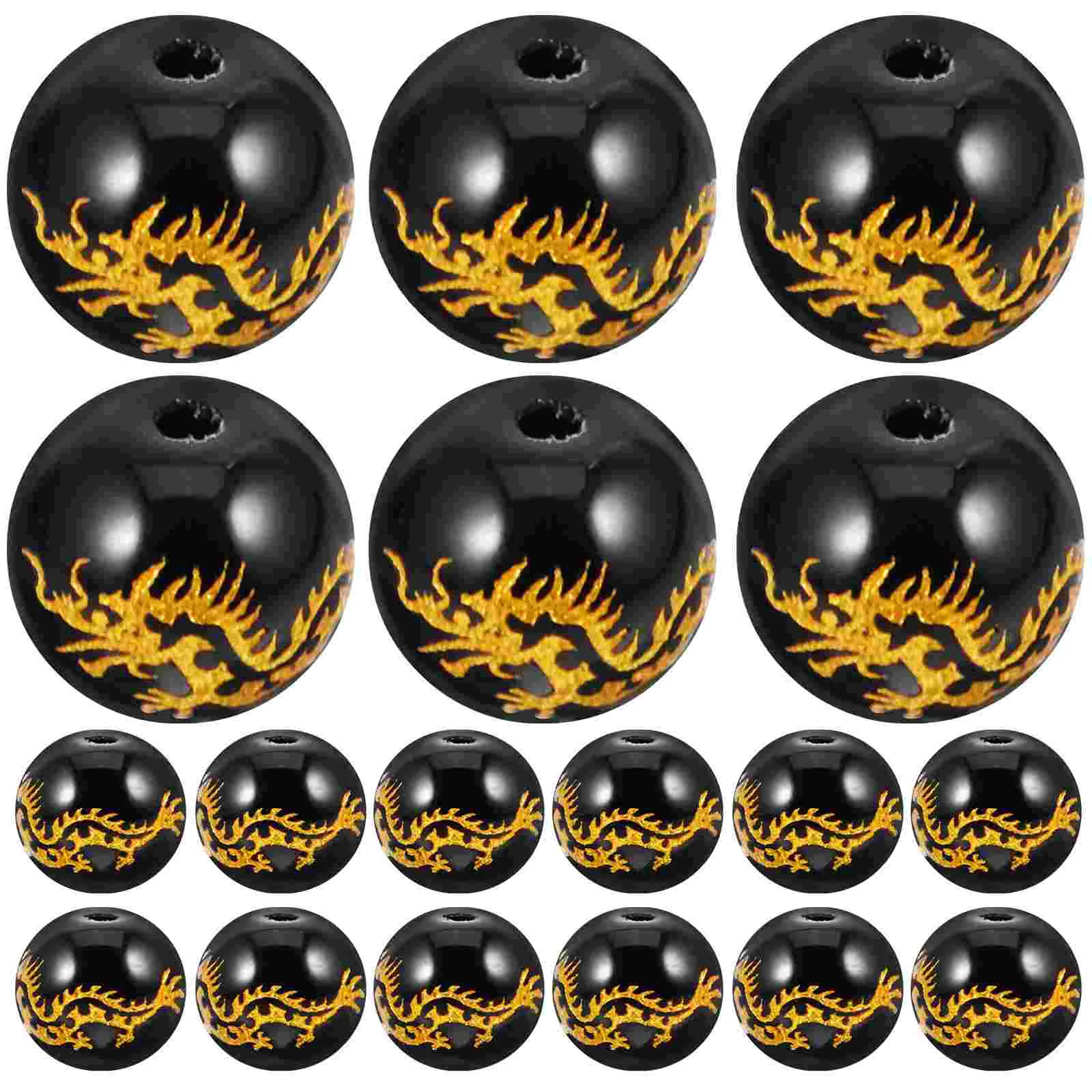 

39 Pcs Jewelry Making Beads Bronzed Dragon Decorative Small Spacer for Bracelets