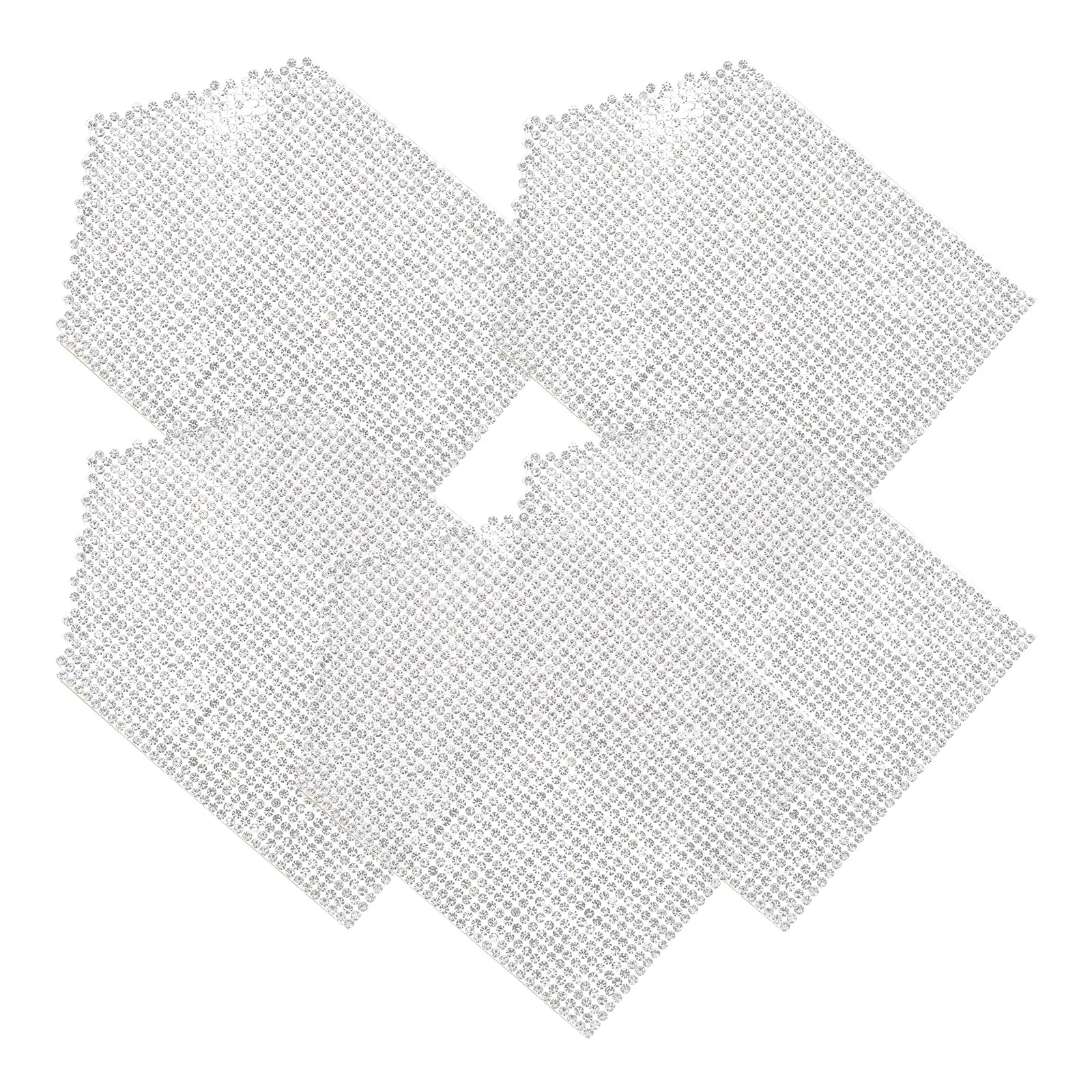 

5Pcs Rhinestone Patches Water Drill Clothing Decor Iron-on Applique for Jeans Jackets DIY Fashion Embellishment Heat Transfer