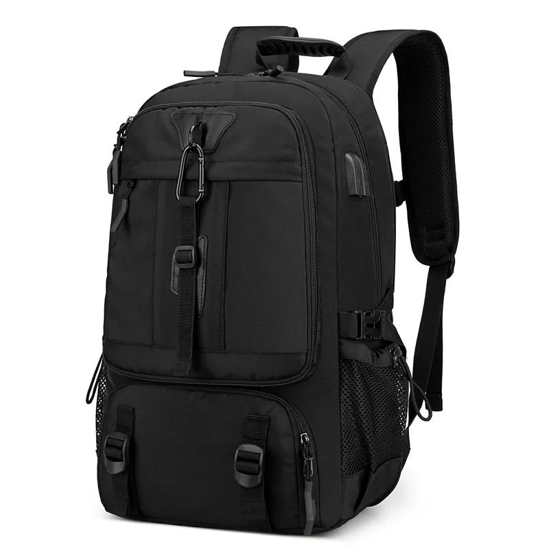 Business Casual Men's Backpack Expansion Anti-splashing Backpack Urban Simple Rechargeable Belt Shoe Cango Student School Bag