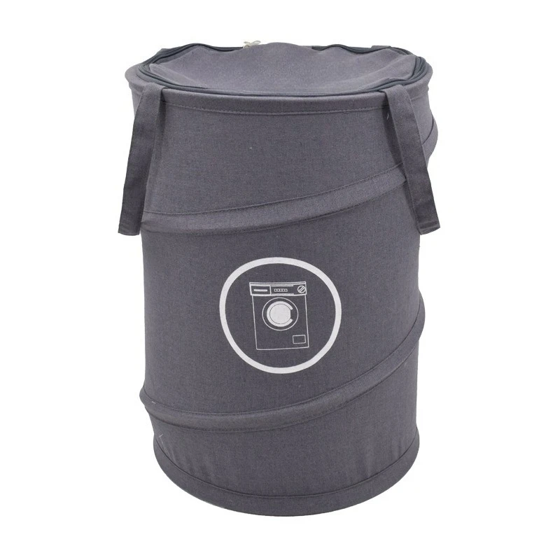

Household cloth basket, canvas elastic bucket, basket