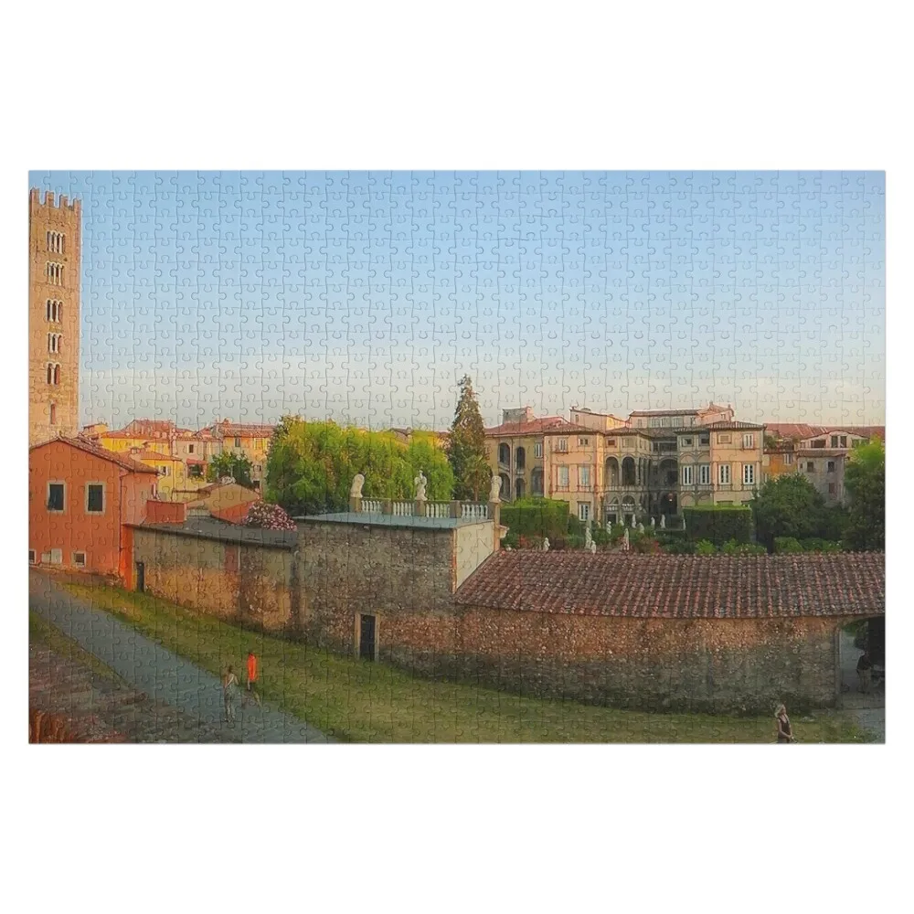 Lucca Passeggiata delle Mura Lucca summer evening Jigsaw Puzzle Baby Toy Works Of Art Personalised Toys Christmas Gifts Puzzle