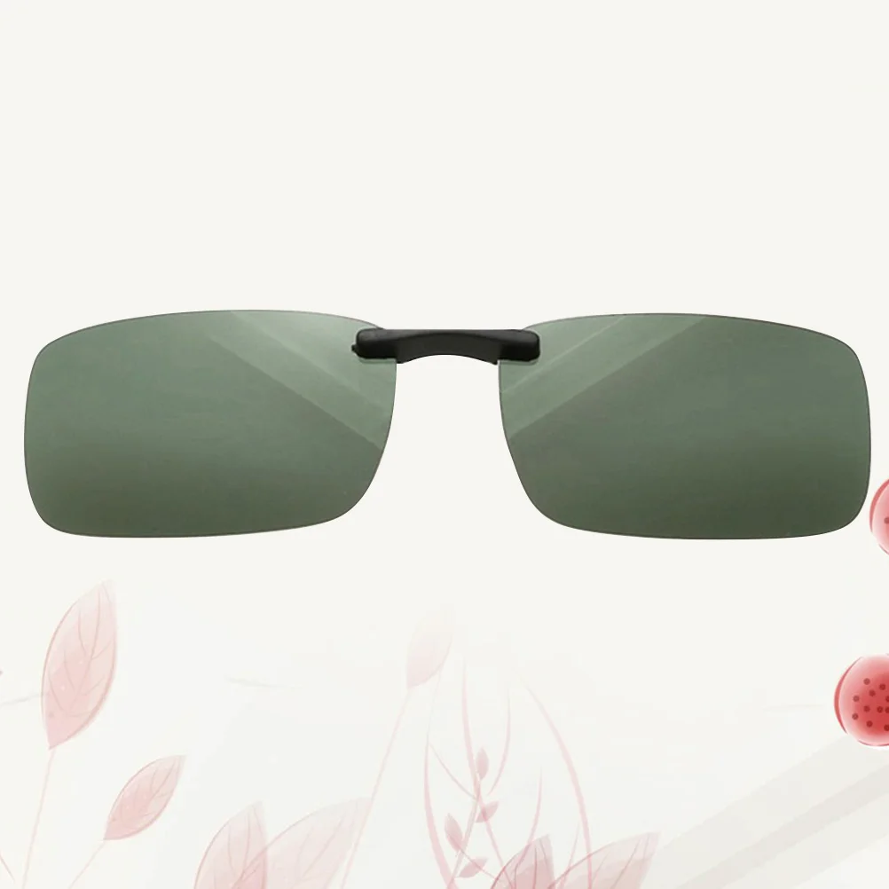 

1Pcs Polarized Clip for Myopia Sunglasses Scratch Resistant Lens Driver Glasses Uv Protection Light Green