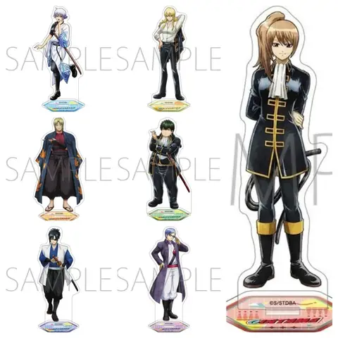 Gintama Sakata Gintoki Samurai Comedy Anime Character Acrylic Keychain Acrylic Stand Bag Pendant Desktop Decor Standee