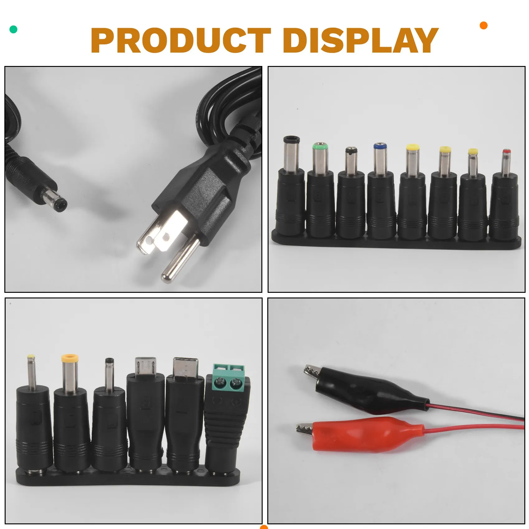 CYCLI-3X Power Supply 3V-24V 3A 72W Adjustable Variable 3V 5V 6V 9V 12V 18V 20V 24V AC/DC,100V-240V AC To DC Converter US Plug