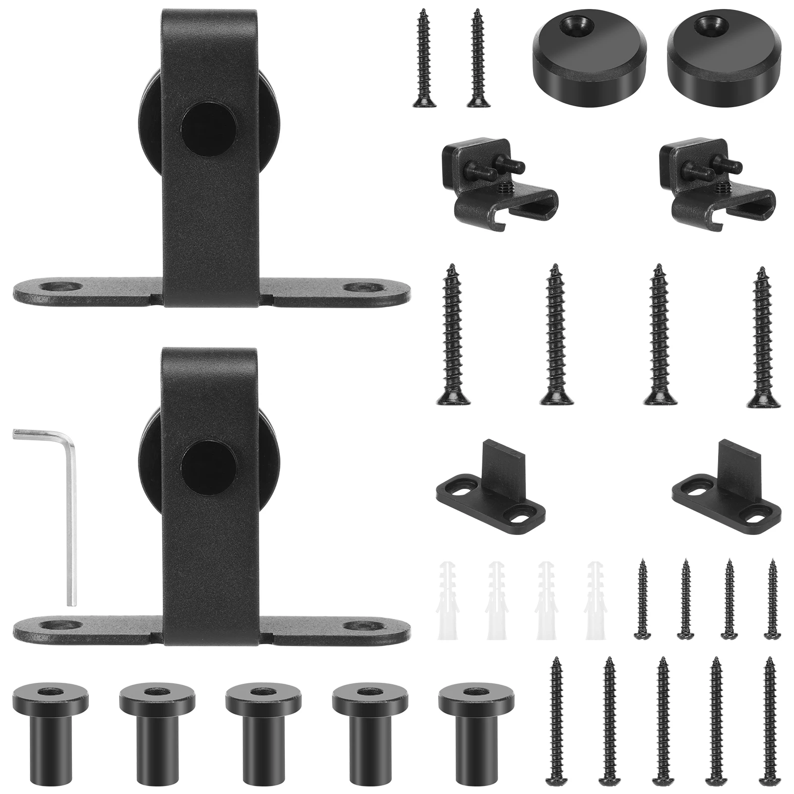 mini-kit-de-quincaillerie-pour-porte-de-grange-coulissante-en-acier-au-carbone-pour-porte-d'armoire-sans-rail-pour-armoire-placard