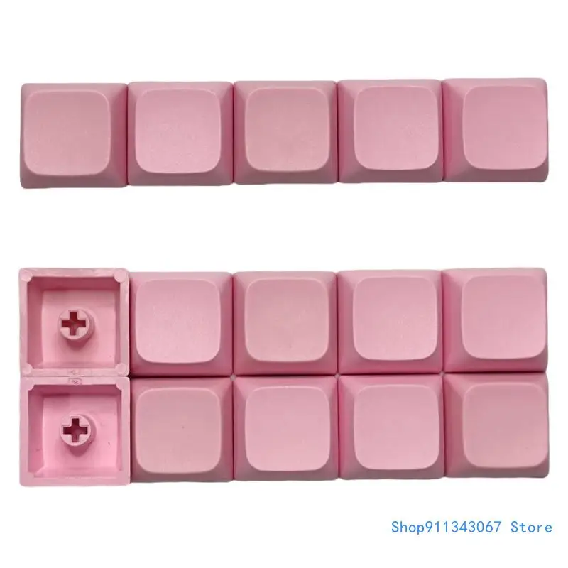 Set Of 5/10 PBT 1U Pink Keycaps, Stain Resistant And Fingerprint Proof Enhances Typing For Mechanical Keyboards Drop shipping