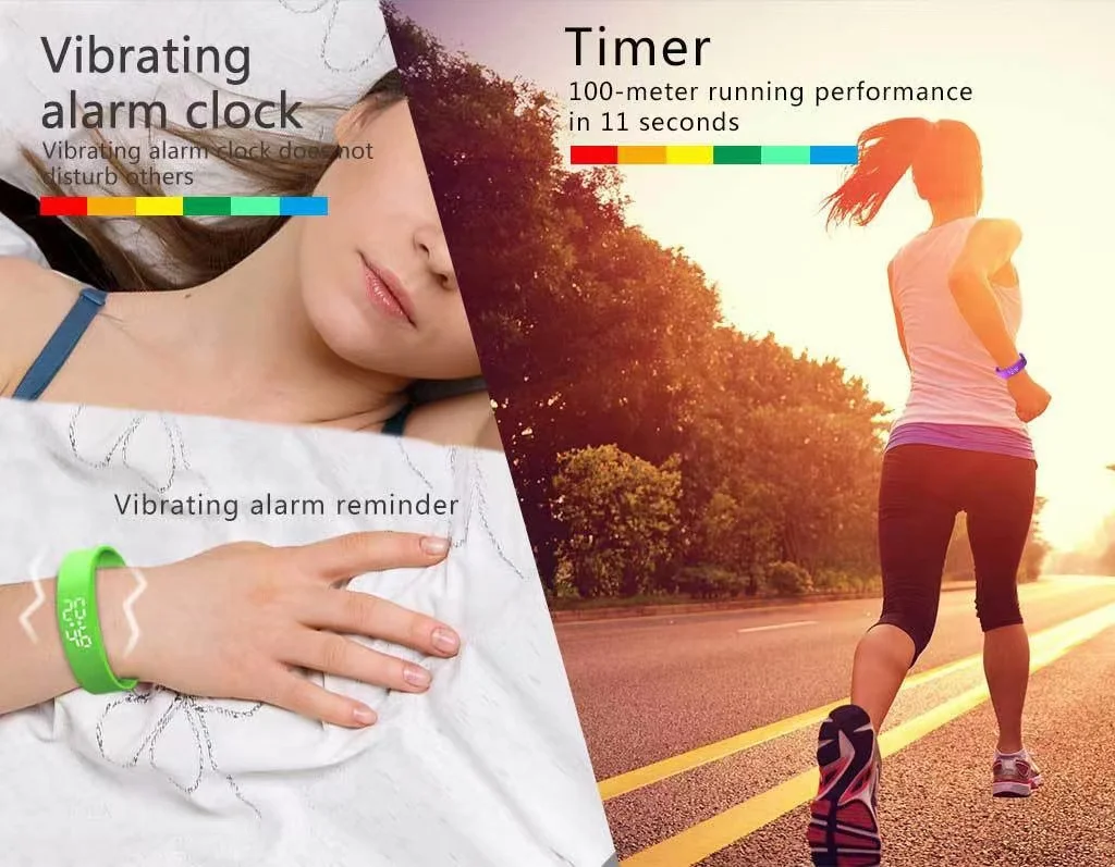 V9 Lichaamstemperatuur Monitor Thermometer Trillingen Alarm Polsbandje Slimme Armband Smartband
