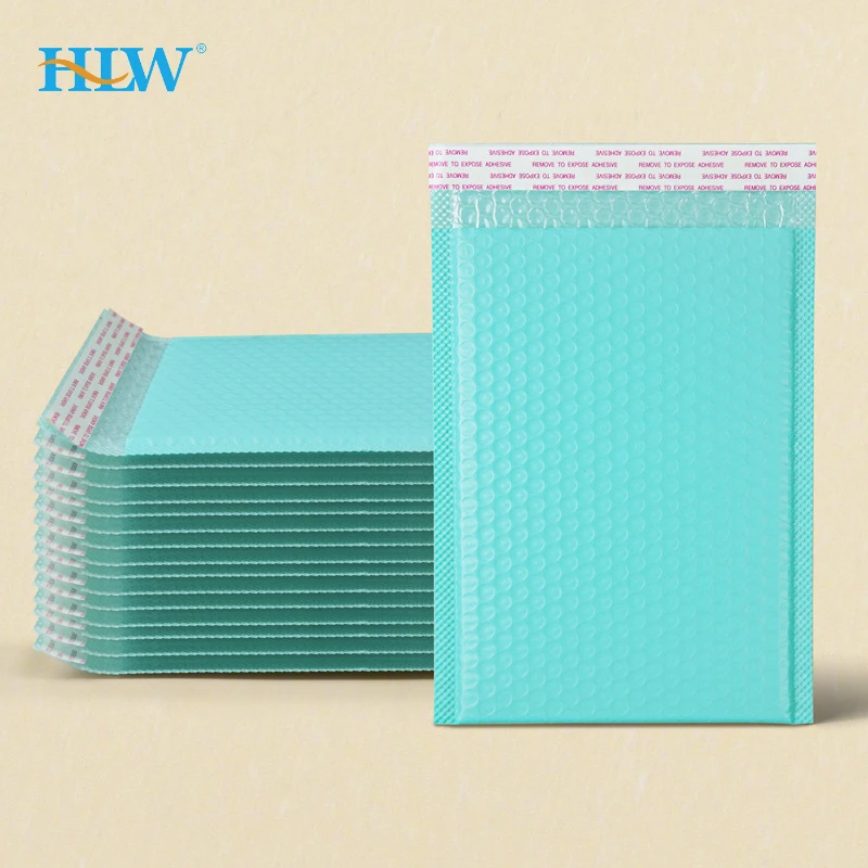 30pcs peppermint green co extrusion film thickened bubble bag clothing packaging bag envelope foam express bag