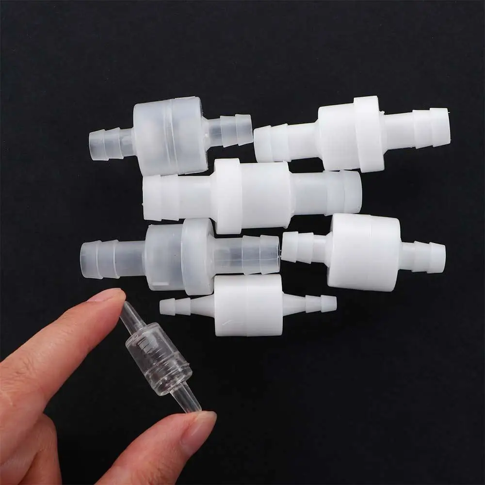 

1Pc Plastic One Way Inline Check Valve Gas Air Liquid Water Fluids Valve 4mm / 6mm / 8mm / 12mm Optional White Transparent