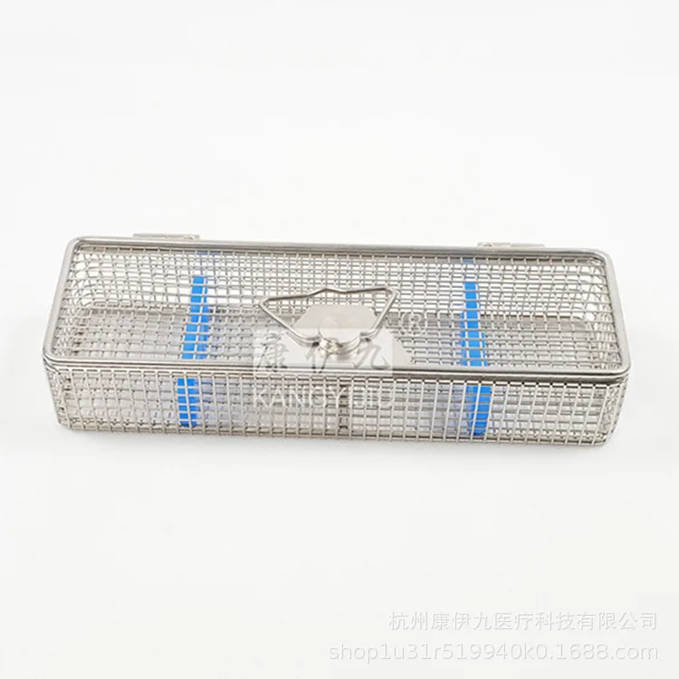 

Сетка для дезинфекции эндоприцела, корзина из нержавеющей стали 304, с медицинской силиконовой полосой для карточек