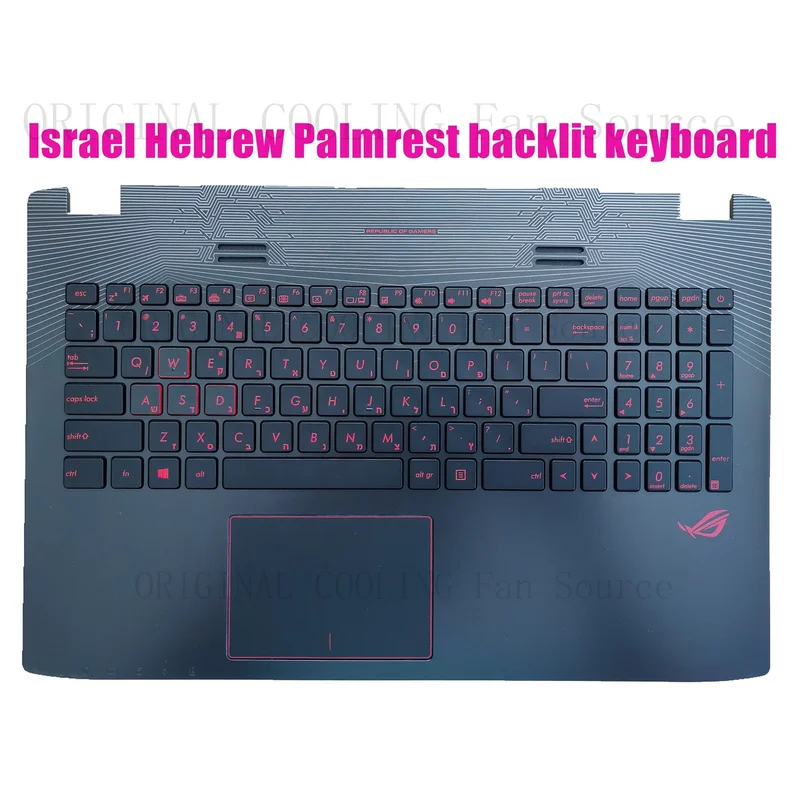 R+  Israel Hebrew Palmrest keyboard for Asus GL552V/GL552VL/GL552VW/GL552VX/GL552JX