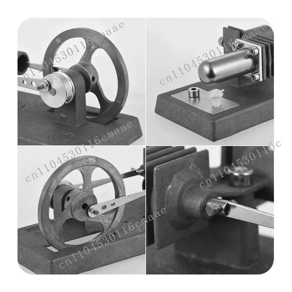 Mini Hot Air Stirling Engine Model DIY Kit Experimental Educational Toy Self-Assembly