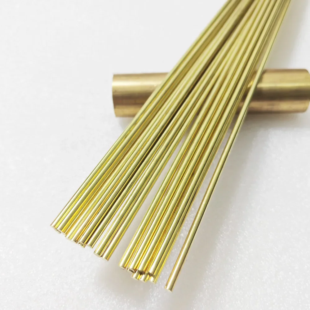 CNC旋盤用真ちゅう製丸棒,1mm, 1.2mm, 1.5mm, 2mm, 2.5mm, 3mm, 4mm, 5mm, 6mm 8mm、10mm、12mm、15mm、18mm〜35mm