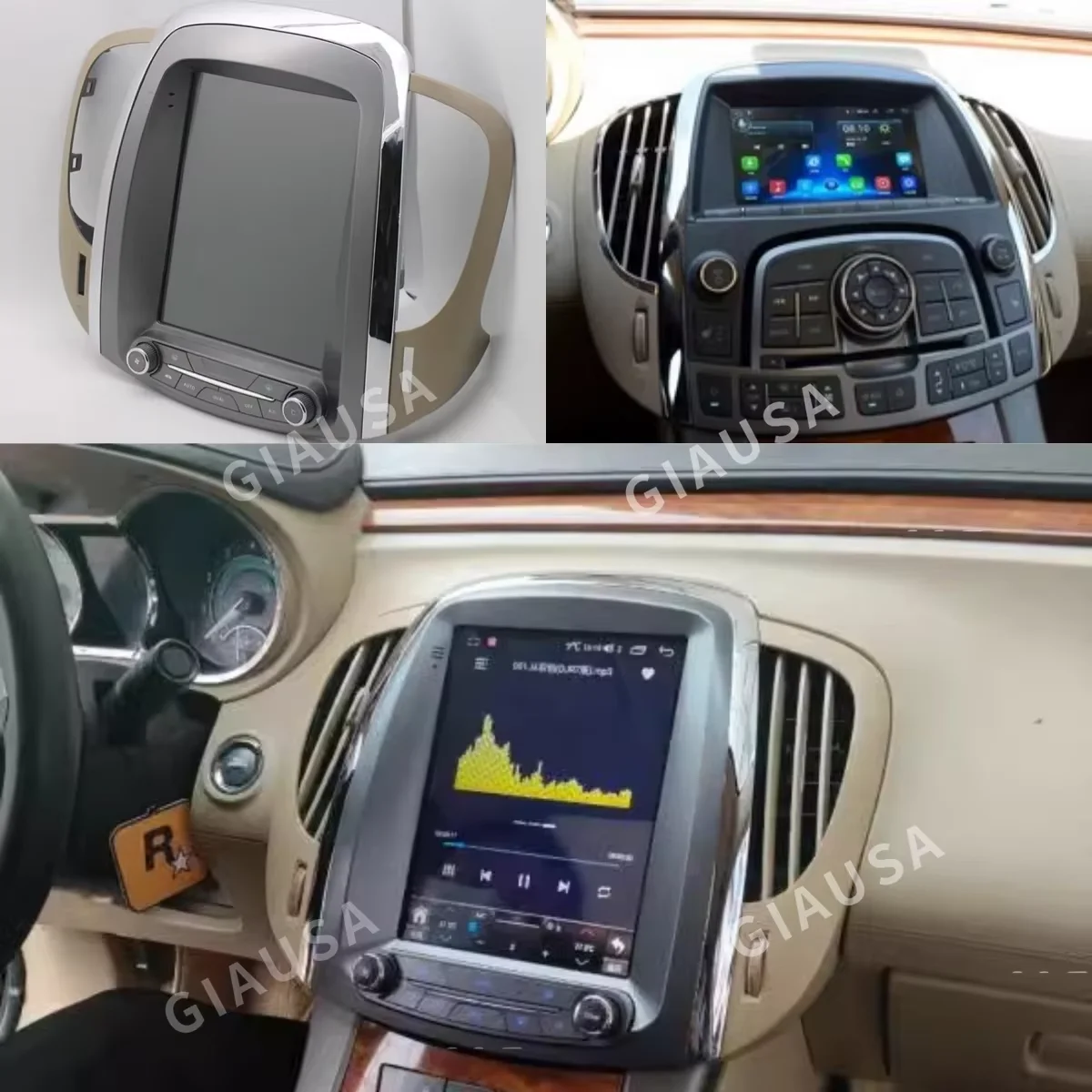 Автомобильный радиоприемник Android14 для Buick Lacrosse GM Alpheon 2009-2012, навигация, сенсорный экран, мультимедиа, стерео GPS, Navi, головное устройство CarPlay
