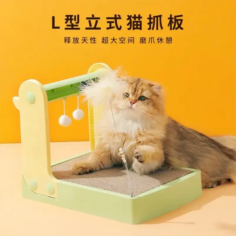 Multifunctional Cat Scratching Board Kitten Scratching Claws Without Shaving Corrugated Paper Durable Wear-resistant Cat Toys