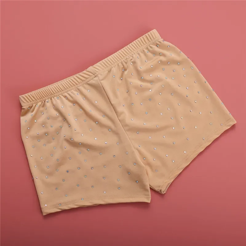 Short de brevdu Ventre Sexy avec Strass pour Femme, Pantalon Court de Sécurité, Sous-Vêtements pour Boîte de Nuit, ix, Culotte