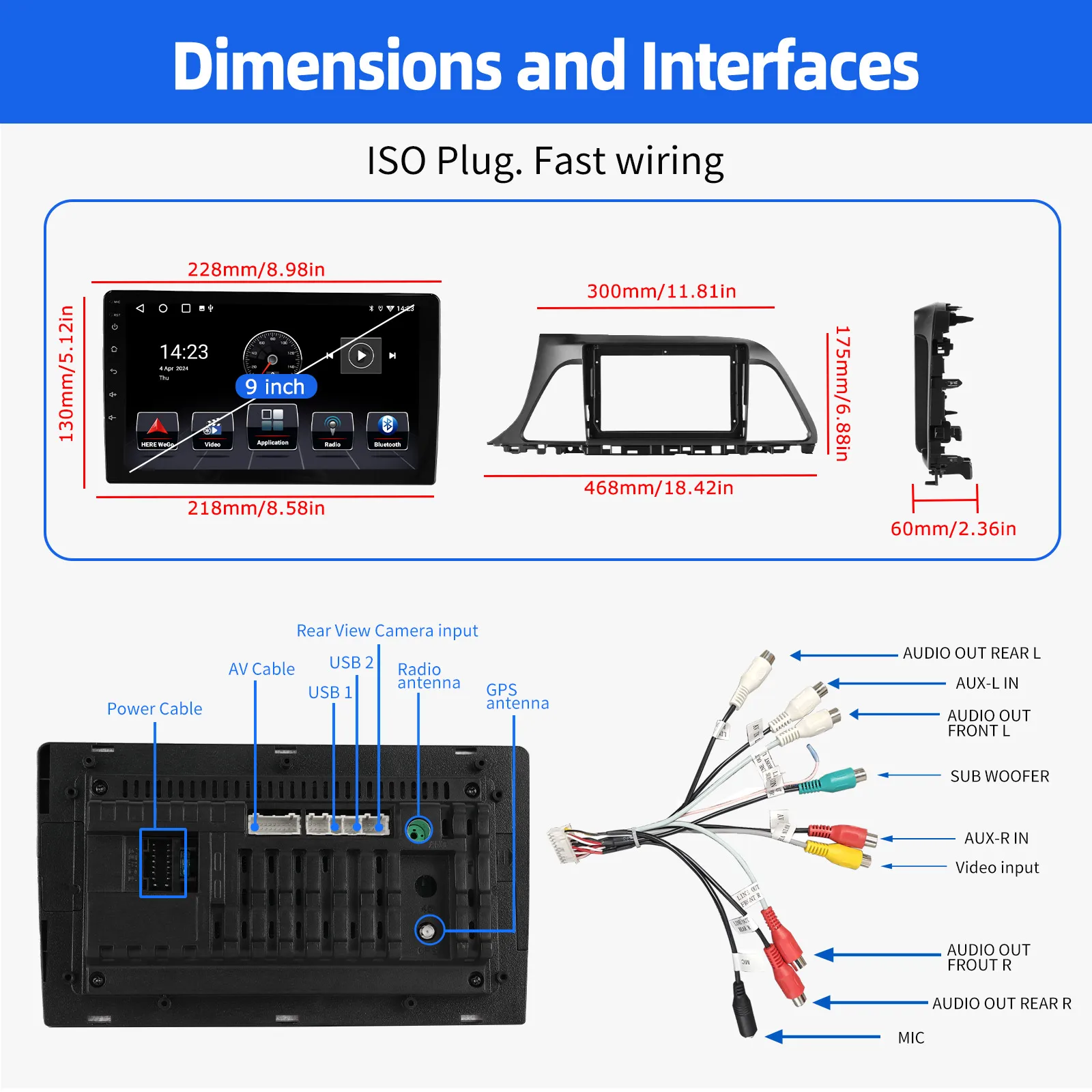 أندرويد 15 لاسلكي CarPlay راديو السيارة الوسائط المتعددة لشركة هيونداي سوناتا 7 LF 9 2014 2015 - 2017 Autoradio ستيريو 2Din Player #5