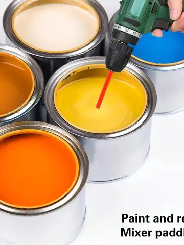 Epoxy Mixer Paint Drill Attachment Paddle Consistency Liquids Resin Head Stirrer Mixer Paint Resin Attachment With Red