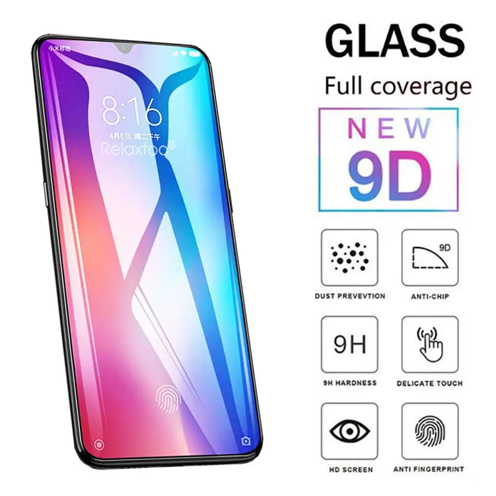 2.5D Tempered Glass for Realme Xt X2 Pro Glass Screen Protector for Oppo Reno 2z A5 A9 2020 Realme Q X 3 5 Pro Film Glass