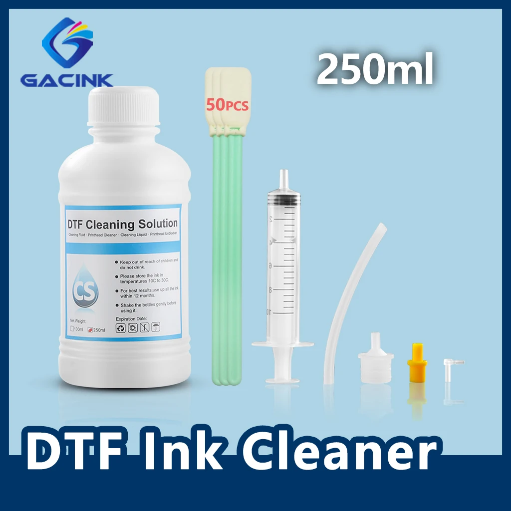 250ML DTF Cleaning Solution For Direct Transfer Film Ink Printhead Clean For Ep Printer